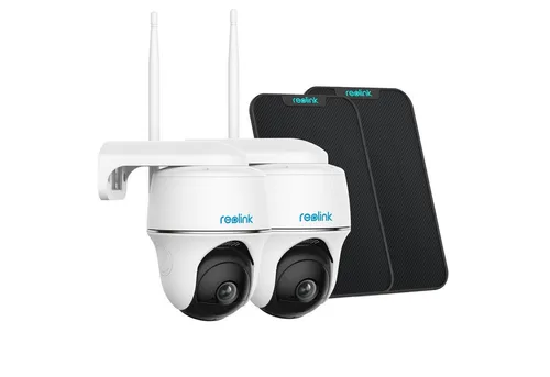 Reolink Argus PT Pro Überwachungskamera mit Solarpanel - WLAN IP Kamera mit 4MP Auflösung, Personen- und Fahrzeugerkennung, PIR-Sensor und 2-Wege-Audio für optimale Sicherheit und Flexibilität.