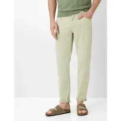 Brax Herren Five-Pocket-Hose Style CADIZ AVOCADO, hellgrün, Gr. 34/32 - Leichte Five-Pocket-Hose im Straight Fit aus ultraleichtem Satin, ideal für lässige Freizeitlooks.