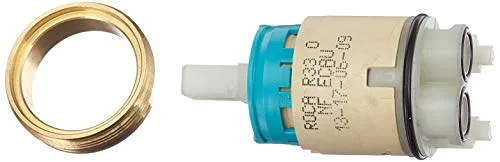 Roca Original-Ersatzteile – Kit R-33 O + Mutter M38 x 1,5 (AG0141207R) - Wasserhahnventileinsätze, extrem belastbar und verschleißbeständig für eine lange Lebensdauer.