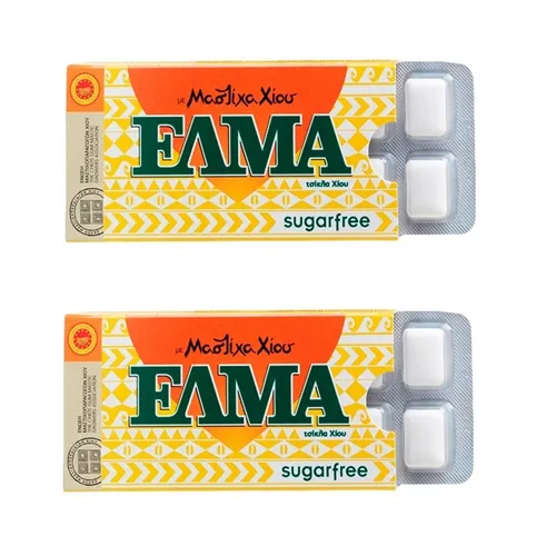 10er Pack ELMA Zuckerfrei Griechisch Kauen Natürliches Chios Harz Kaugumm... 2 x