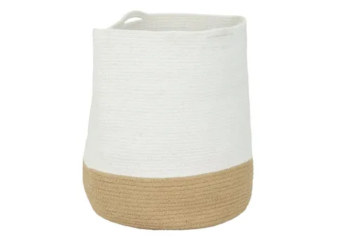 EGLO Living Aufbewahrungskorb Toyama - Dekokorb aus 100% Baumwolle, ideal zur Aufbewahrung von Wäsche, Spielsachen oder Textilien, verleiht deinem Raum einen natürlichen Touch.