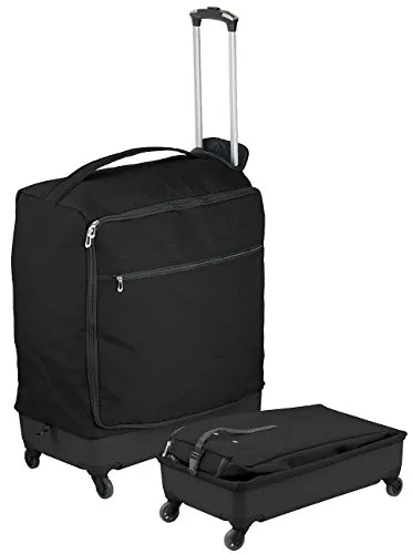 Xcase Rollkoffer: Ultraleichter Reise-Trolley mit 78 Litern Volumen, bis 30 kg, 4 Rollen (Reisetasche-Trolley, Koffer Stoff, Hartschalenkoffer)