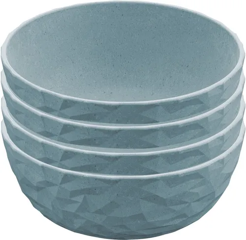 KOZIOL CLUB BOWL Schale Set, 4-tlg - Schüsseln aus bruchfestem Kunststoff, ideal für Camping und Haushalt. Made in Germany, spülmaschinengeeignet und mikrowellenfest – perfekt für jede Gelegenheit!