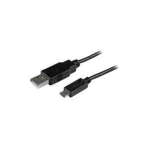 StarTech.com Mobile Charge Sync USB to Slim Micro USB Cable for Smartphones and Tablets - A to Micro B - USB-Kabel - USB Typ A, 4-polig (M) - 5-polig Micro-USB Typ B (M) - 15cm (USB/USB2.0) - Schwarz (USBAUB15CMBK)
