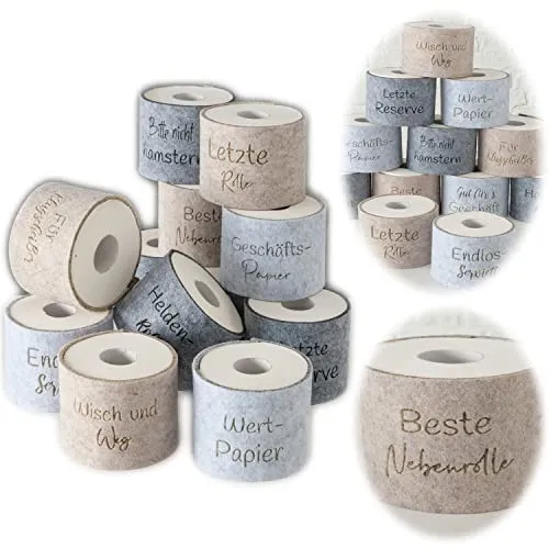 LS-LebenStil Filz Toilettenpapier Banderole beste Nebenrolle Klohut Husse Klopapier Klorollen