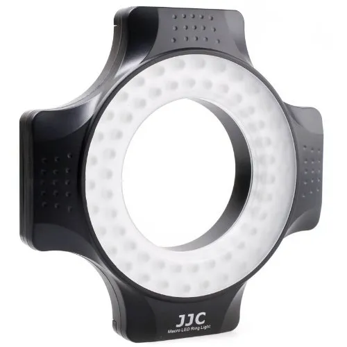 JJC LED-60 LED-Ringlicht (Makro-Ringleuchte) für DSLRs und DSLM-Kameras 650 Lux (60 cm)