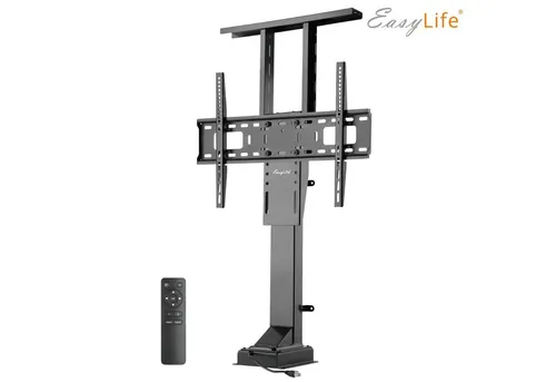 EasyLife TV-Ständer mit Fernbedienung, 37-65 Zoll - TV-Halterung mit elektrischem Lift, ideal für flexibles Fernsehen und Platzersparnis. Unterstützt Displays bis 65 Zoll und 50 kg.