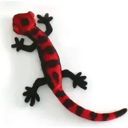 Hansa Toy 5230 Salamander rot/schwarz 35 cm Kuscheltier von Hansa