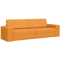 vidaXL 2-in-1 Boden Sofa Bett Dunkelgelb
