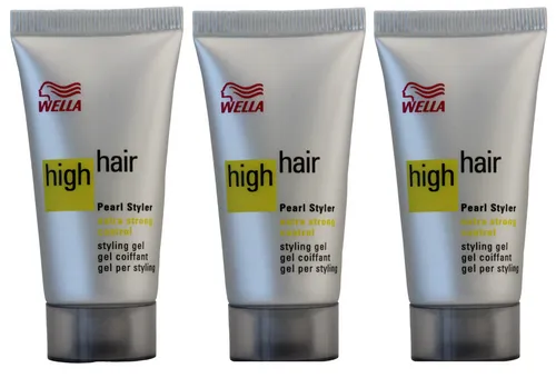 Wella High Hair Pearl Styler Haargel 3 x 30 ml 3 x von Wella 