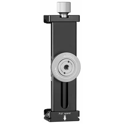 LEOFOTO Tablet-Halterung PC-190 - Ständer für Tablets, aus hochwertigem Flugzeugaluminium, anpassbar für Tablets von 115 mm bis 190 mm mit bis zu 8 kg Tragkraft und sicherer Fixierung.