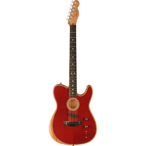 Fender American Acoustasonic Telecaster Crimson Red Westerngitarre