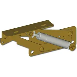 POHL Springaufbeschlag Hochstellstütze | Gasdruckfedern Set für Kofferraum - Kofferraum-Gasfeder mit max. Öffnungswinkel von 97°, ideal für eine sichere und einfache Handhabung. Inklusive 2 Gasdruckfedern und Achsenklemmringen für stabile Fixierung.