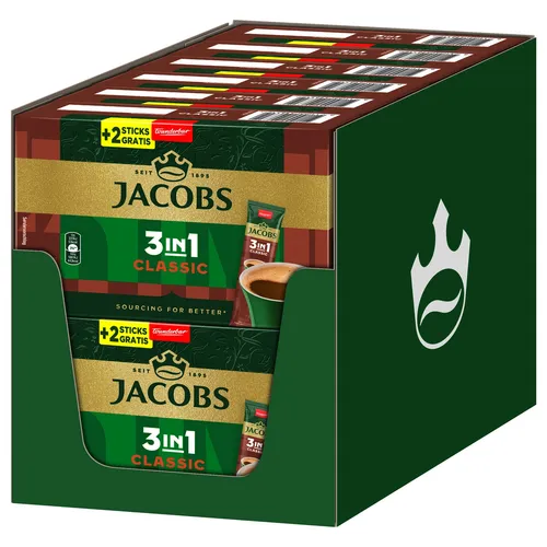 JACOBS Löskaffee 3in1 Classic 12x 10+2 Sticks von Jacobs
