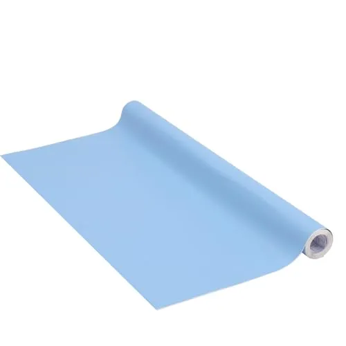 Venilia Möbelfolie selbstklebend, Uni Matt, Karibik-blau, 45 cm x 2 m, PVC, langlebig, einfache Entfernung, hitzebeständig, reißfest, 53301