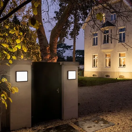 SLV Deckenleuchte Ainos LED, 30 x 30 cm, warmweiß, schwarz von SLV