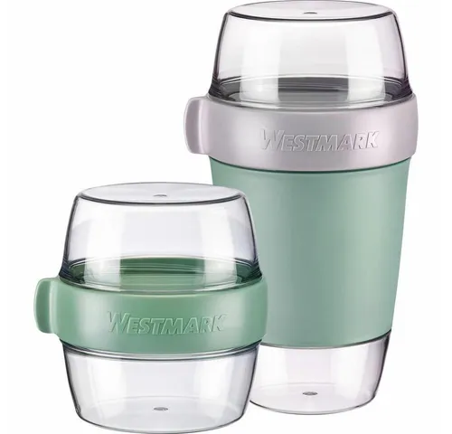 WESTMARK Lunchbox / Lunchpot inkl. Pocketbox, 2 Stück, mint-grün, Kunststoff (PP,ABS,SAN,TPE), (Set), Set, spülmaschinengeeignet