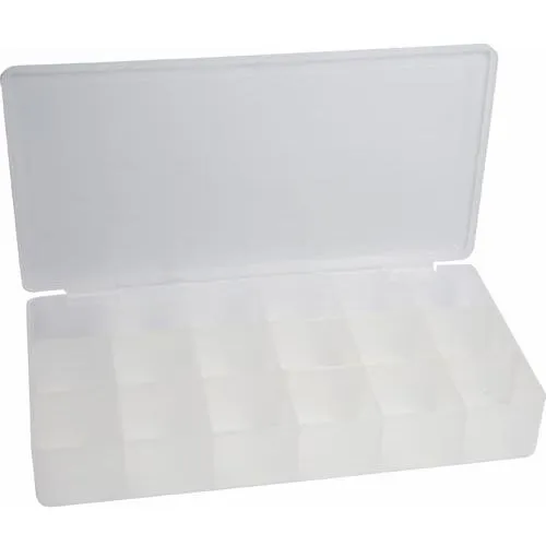 InLine Kleinteile Leerbox, 18 Fächer, Abmessungen: 213x114x35mm,