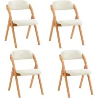SoBuy 4er Set Klappstuhl Weiß von SoBuy