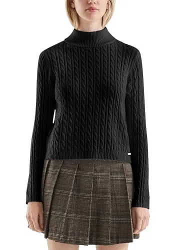 QS Pullover mit Zopfmuster