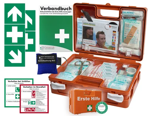 WM-Teamsport Erste-Hilfe-Koffer Erste-Hilfe-Koffer Quick – akt. DIN 13157 +Notfallbeatmung +Aufkleber