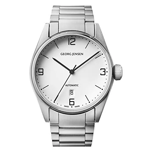 Georg Jensen Automatik Herrenuhr Referenz Nummer 3575593 42mm Swiss Made