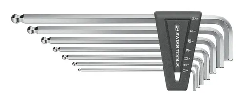PB Swiss Tools Winkelschraubendreher-Satz 7-teilig mit Kugelkopf - Winkelschraubendreher-Satz mit 7 präzisen Werkzeugen, ideal für schwer zugängliche Stellen und optimale Kraftübertragung.