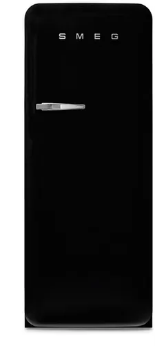 SMEG FAB28RDBLM5 Kühlschrank - Kühlschrank im 50's Style mit 270L Kapazität, energieeffizient und in elegantem schwarz matt, ideal für stilbewusste Küchen.