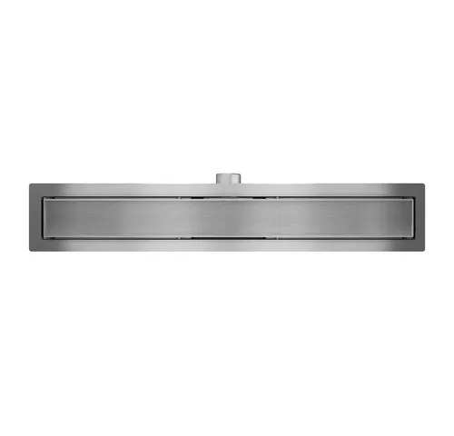 SONNI Duschrinne Edelstahl Duschrinne 2 IN 1 Design befliesbar Bodenablauf 30-150cm, extra flach Komplettset mit Geruchsstop und Haarsieb