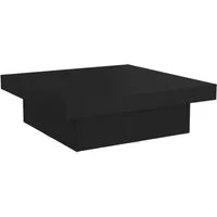 vidaXL Couchtisch Schwarz 90x90 cm – Stabil und Pflegeleicht - Couchtisch aus Holzwerkstoff, ideal für Wohnzimmer oder Büro. Mit stabiler Tischplatte und pflegeleichter Oberfläche für einfache Reinigung.