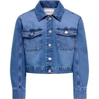 KIDS ONLY Jeansjacke Blau, Größe 128 - Funktionsjacken für Kinder aus 100% Baumwolle, atmungsaktiv und bequem - ideal für den Alltag und lässige Outfits.