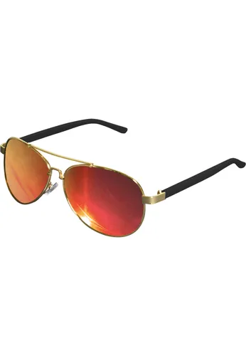 MSTRDS Herren Sunglasses Mumbo Mirror 10497, color:gold/red, size:one size
