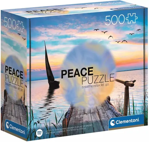 Clementoni 35121 - Peace Puzzle 500 Teile, umweltfreundlich und ideal für entspannende Stunden beim Puzzeln