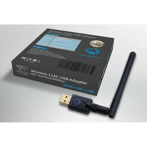 GigaBlue USB WLAN-Adapter 600 MBit WIFI Stick 11AC