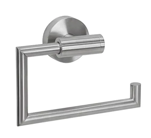 Kleine Wolke Allegra Toilettenpapierhalter aus Edelstahl - Eleganter Toilettenpapierhalter aus robustem Edelstahl, ideal für Badezimmer und Gäste-WCs. Einfache Montage mit Schrauben oder Spezialkleber GLUE FIX für verschiedene Oberflächen.