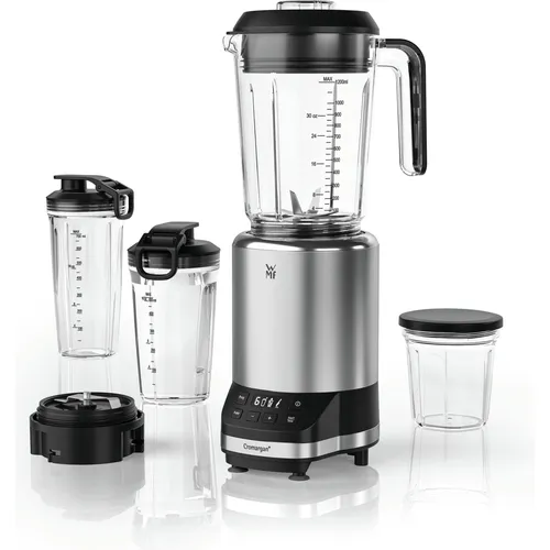 WMF Kult Pro Multifunktionsmixer - Hochleistungsmixer mit 1.200 Watt, 30.000 U/min für perfekte Smoothies und Shakes, inklusive 4 Mixbehältern und Ice-Crush Funktion