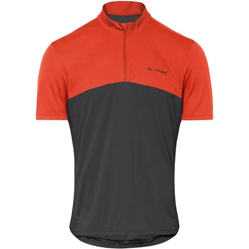 Vaude Herren Matera HZ Trikot (Größe M, rot) - Sportliches Rennradtrikot im Slim-Fit-Design für Herren, sorgt für optimale Atmungsaktivität und schnellen Feuchtigkeitstransport während intensiver Fahrten.