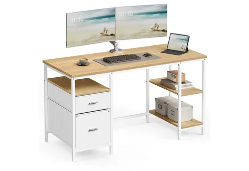 Schreibtische Beige von VASAGLE