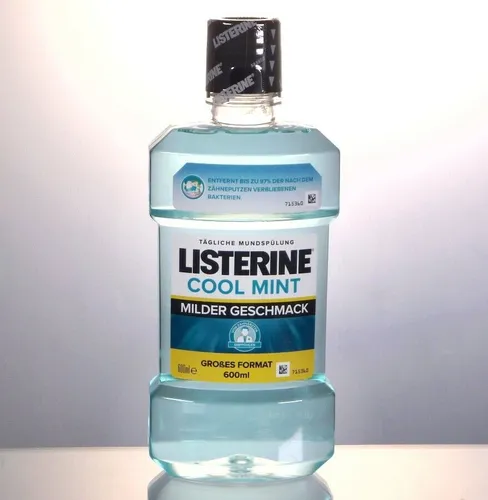 LISTERINE Cool Mint MILDER GESCHMACK 600 ml tägliche Mundspülung