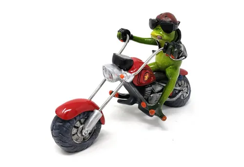 formano Dekofigur Froschhausen - Grüne Froschfigur, 13cm hoch - Charmante Dekofigur aus Kunststein, ideal für kreative Wohnakzente. Perfekt für den Innen- und Außenbereich, bringt Freude in jedes Zuhause.