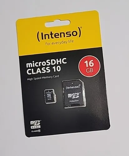 Intenso 16GB MicroSDHC Speicherkarte inkl. SD-Adapter - Hochgeschwindigkeits-Speicher für Serien- und HD-Videos, ideal für Smartphones und Tablets