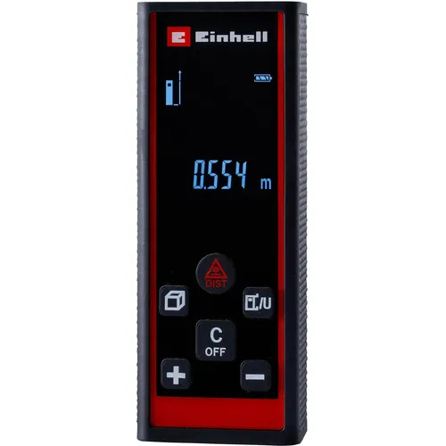 Einhell Laser Entfernungsmesser TC-LD 60 R – Präzise Messungen bis 60 m - Der Einhell Laser Entfernungsmesser TC-LD 60 R bietet präzise Messungen für Entfernungen, Flächen und Volumen. Mit verschiedenen Messmodi und speicherbaren Ergebnissen ist er ideal für präzise Anwendungen im Alltag.