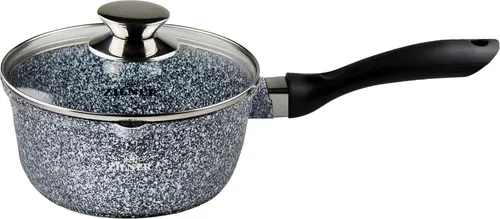 Zliner Marmorkasserolle 1,9L - Induktionskochtopf ZL7054 - Kochtopf mit 1,9L Kapazität, antihaftbeschichtet für müheloses Kochen und einfache Reinigung. Ideal für Induktion, Gas und Elektroherde.