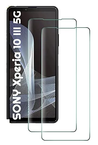 [2 Stück] Panzer Schutz Glas kompatibel mit SONY Xperia 10 III 5G Verbundglas Tempered Glass Kristallklar Anti-Kratzen Displayschutz