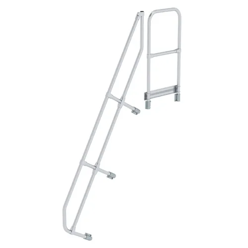 MUNK Aluminium-Treppe mit Plattform 60° und 8 Stufen von Günzburger Steigtechnik