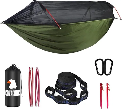 COVACURE Outdoor Hängematte mit Moskitonetz