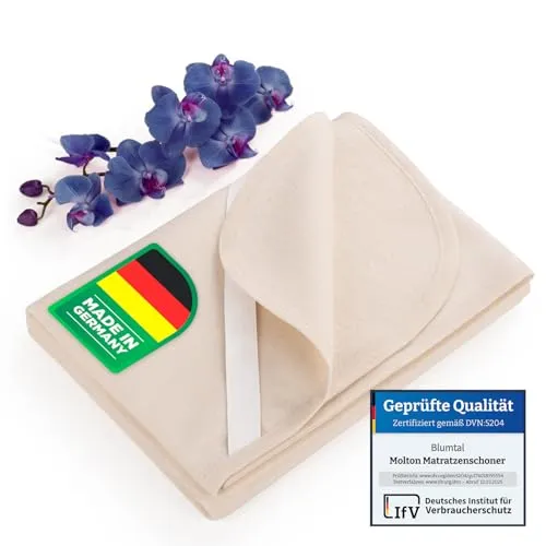 Blumtal® Premium Molton Matratzenschoner 60x120cm 100% Baumwolle im 2er Set - Oeko-Tex zert. Matratzenauflage 60x120 cm - Matratzenschutz - geräuschlos & atmungsaktiv - Matratzenunterlage 60x120 cm