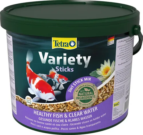 L TETRA Pond Variety Sticks Teichfische gesunde Fische & klares Wasser 10