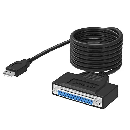 SABRENT Druckerkabel USB auf Parallel Adapter (1.8M), IEEE 1284-Drucker Kabel Adapter (CB-1284)