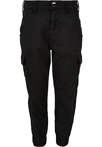 Urban Classics Mädchen Hose Girls High Waist Cargo Pants Black 158/164